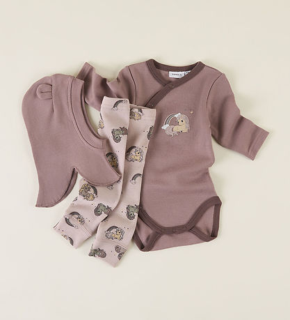 Name It Leggings - Wool - NbfWillit - Shadow Gray/Unicorn