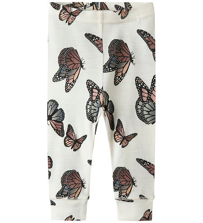 Name It Leggings - ull - NbfWillitus - Snow White/Þverslaufa