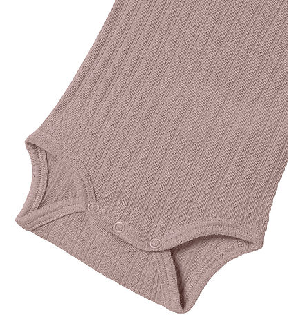 Name It Romper l/s - Wol/Zijde - Rib - NbfWossa - Gewei