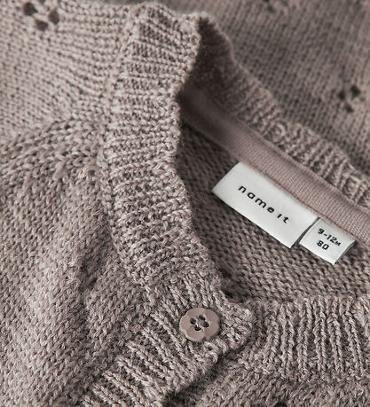 Name It Cardigan - Ull - Prjónað - NbfWrilla - Satellite M. Hulm