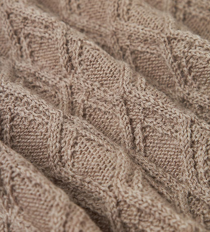 Name It Wool Blanket - 85x85 cm - Knitted - Satellite