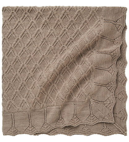 Name It Wool Blanket - 85x85 cm - Knitted - Satellite
