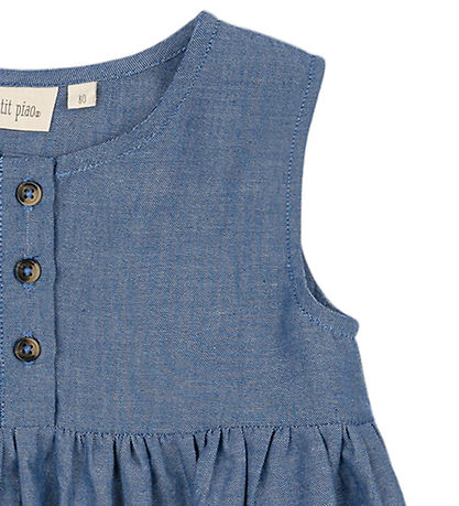 Petit Piao Kleid k/ä - Denim Blue