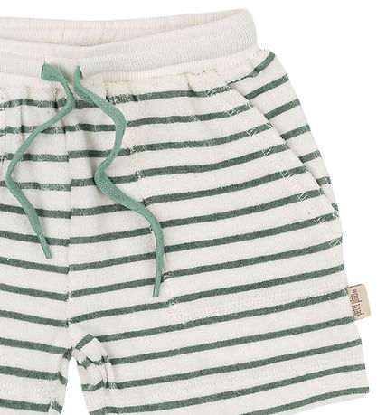 Petit Piao Sweat Shorts - Pocket - Off White/Green