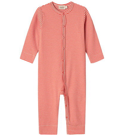 MarMar Jumpsuit - Rib - Modal - Ruka - Red Stripe