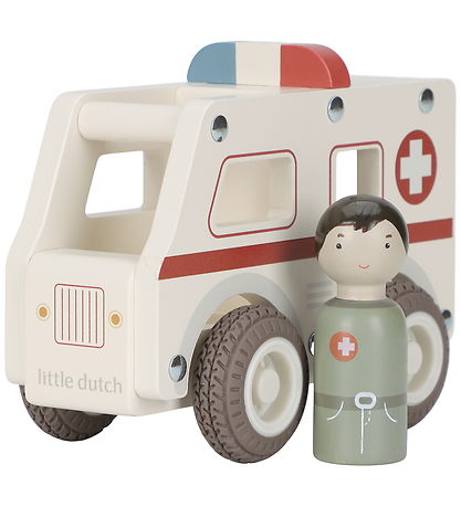 Little Dutch Ambulance w. Wooden figure