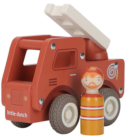 Little Dutch Brandbil m. Träfigur