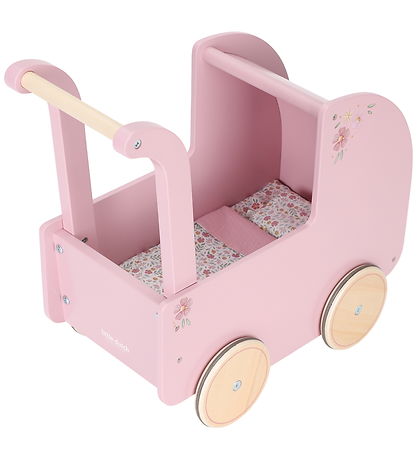 Little Dutch Dockvagn - Trä - Rosa