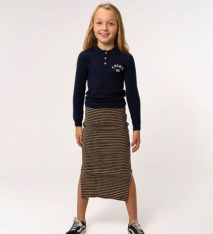 The New Skirt - Rib - TnPriscilla - Navy Blazer Striped