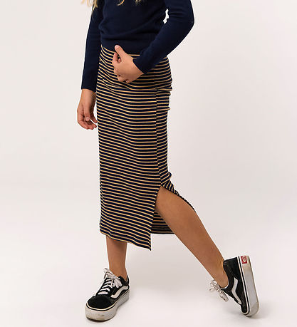 The New Skirt - Rib - TnPriscilla - Navy Blazer Striped