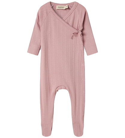 MarMar Jumpsuit w. Feet - Modal - Rib - Rubetta - Soft Berry