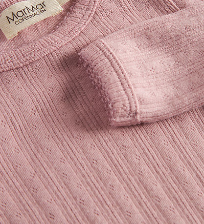 MarMar Bodysuit l/s - Modal - Rib - Benedicte - Soft Berry