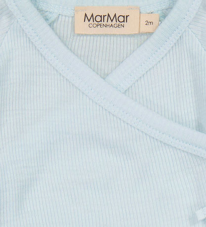 MarMar Bodysuit l/s - Wool - Rib - Belita - Icecube