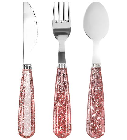 Konges Sløjd Glimmeráhöld - 3 Partar - Glitrandi Blush