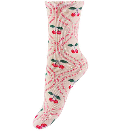 Konges Sløjd Socken - 2er-Pack - AOP - Cherry Mix
