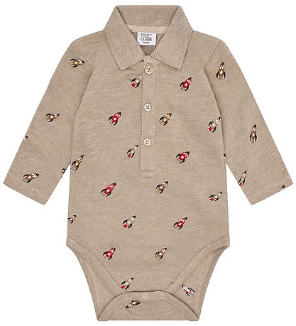 Hust and Claire Bodysuit l/s - Bendy - Biscuit