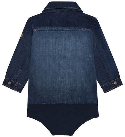 Hust and Claire Bodysuit l/s - Denim - Bertil - Blue Denim