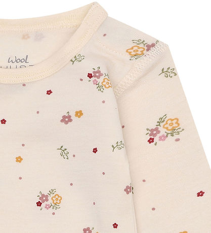 Hust and Claire Bodysuit l/s - HCBo Flora - Off White
