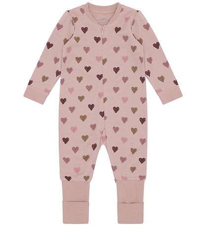 Hust and Claire Nightsuit - HCManu Hearts Puff - Adobe Rose