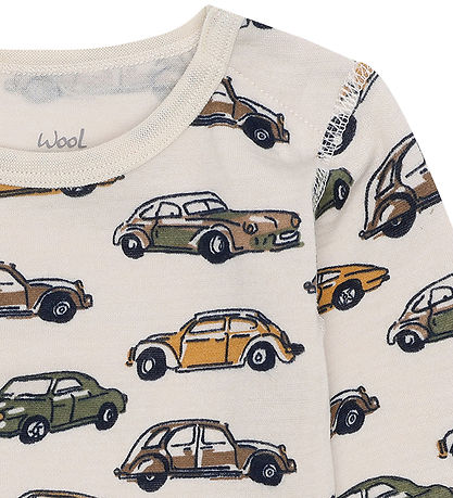 Hust and Claire Bodysuit l/s - HCBo Cars - French Oak