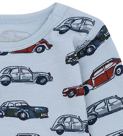 Hust and Claire Bodysuit l/s - HCBo Cars - Baby Blue