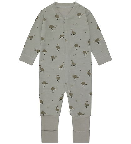 Hust and Claire Nightsuit - HCManu Zip Ostrich - Forest Fog