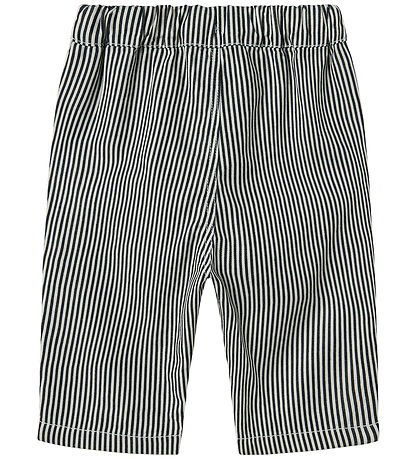 Lil' Atelier Gallabuxur - Loose - NbmKasper - Dark Blue Denim/Wh