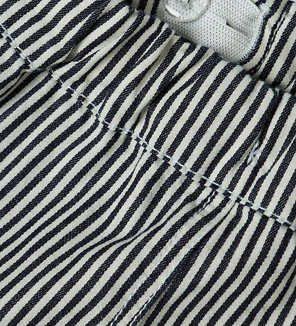 Lil' Atelier Gallabuxur - Loose - NbmKasper - Dark Blue Denim/Wh