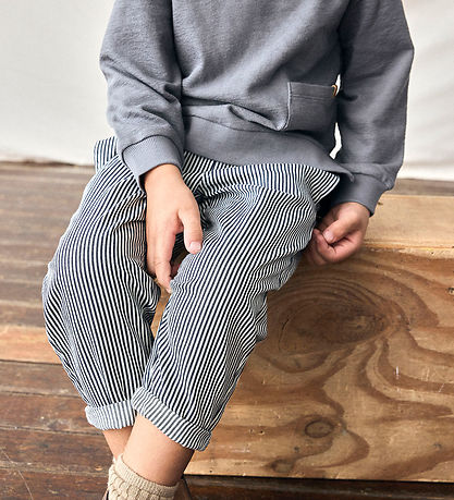 Lil' Atelier Jeans - Loose - NbmKasper - Dark Blue Denim/White