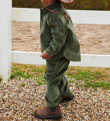 Copenhagen Colors Corduroy Trousers - Dark Green