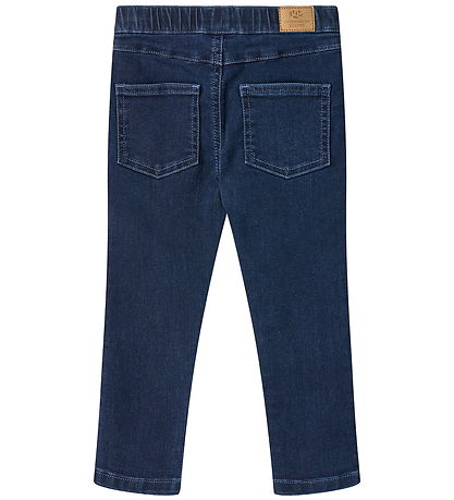 Copenhagen Colors Leggings - Gallaefni - Dark Indigo Blue Þvegið