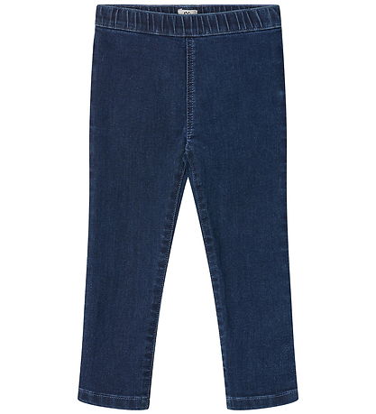 Copenhagen Colors Leggings - Gallaefni - Dark Indigo Blue Þvegið