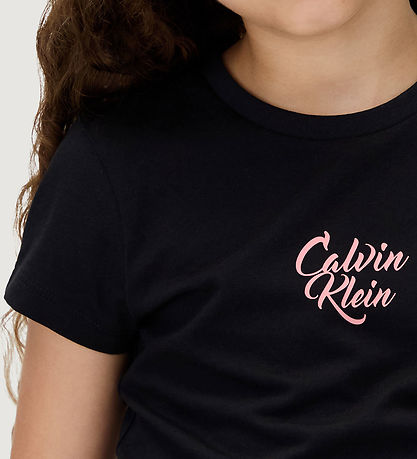 Calvin Klein T-shirt - Script Logo - CK Black