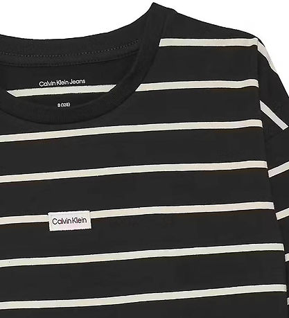 Calvin Klein Blouse - Stripe - CK Black/Whitecap Grey