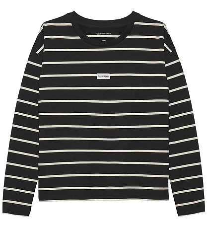 Calvin Klein Blouse - Stripe - CK Black/Whitecap Grey