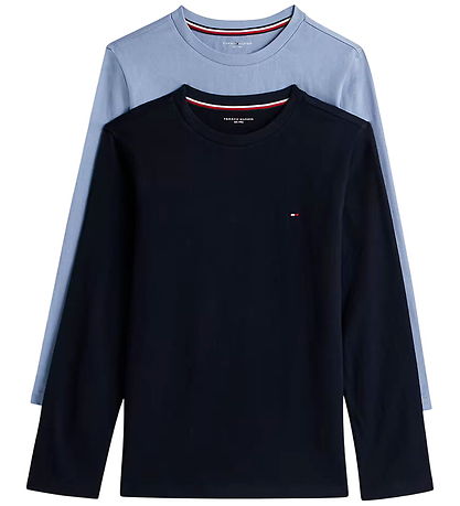 Tommy Hilfiger Blouse - 2-Pack - Brisk Blue/Desert Sky