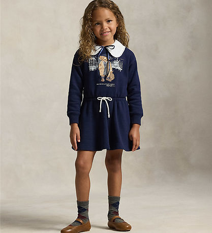 Polo Ralph Lauren Kleid - Verfeinert Navy m. Kuscheltier