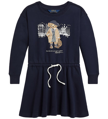 Polo Ralph Lauren Kleid - Verfeinert Navy m. Kuscheltier