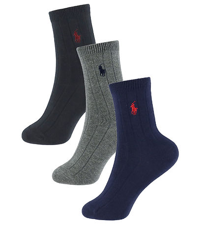 Polo Ralph Lauren Socken - 3er-Pack - Navy/Schwarz/Grau