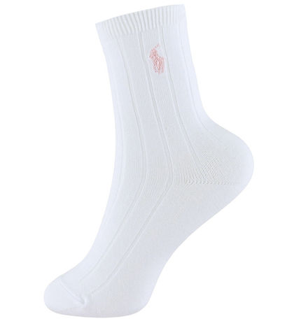Polo Ralph Lauren Socks - 3-Pack - White/Navy/Pink