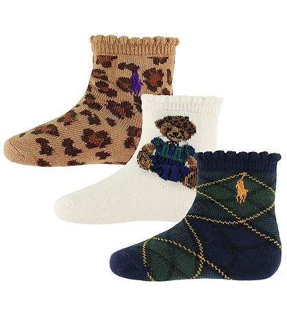 Polo Ralph Lauren Sokken - 3-pack - Wit/Navy/Leo