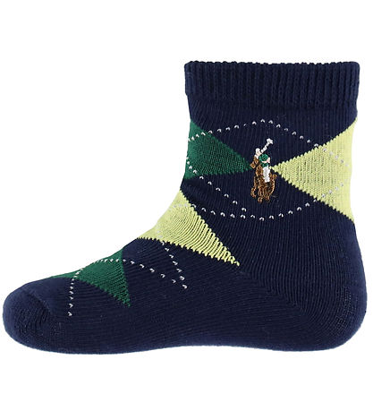Polo Ralph Lauren Sokken - 3-pack - Wit/Navy/Groen