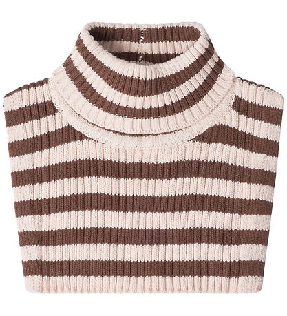 That's Mine Neck Warmer - Knitted - Rib - Ivan - Brown Stripe