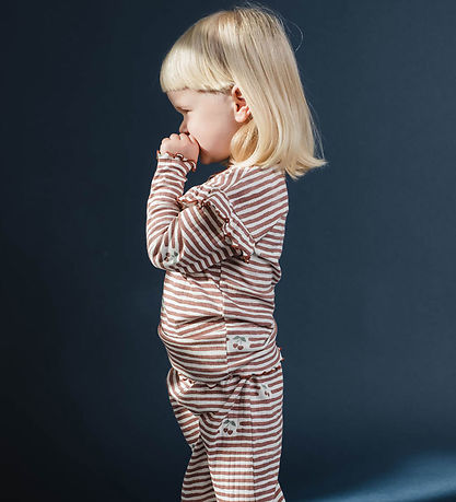 That's Mine Blouse - Rib - Jamilla - Love Berry Stripe