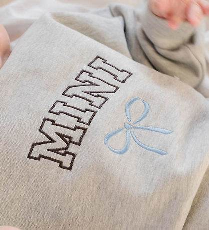 That's Mine Sweatshirt - Alpha - Mini/Blue Bow