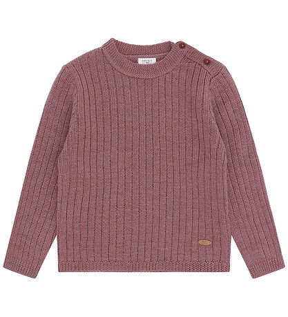 Hust and Claire Blouse - Knitted - HCPil Wool Rib - Pale Mauve