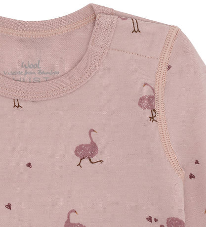 Hust and Claire Bodysuit l/s - HCBaloo Ostrich - Adobe Rose