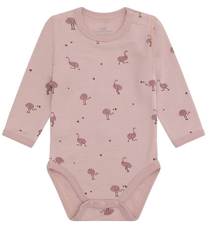 Hust and Claire Bodysuit l/s - HCBaloo Ostrich - Adobe Rose