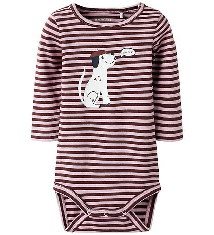 Name It Bodysuit l/s - NbfKilas - Bleached Mauve/Andorra