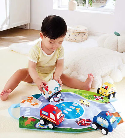 Hape Cars - Pull-Back Plush Car Set - 4-Pack